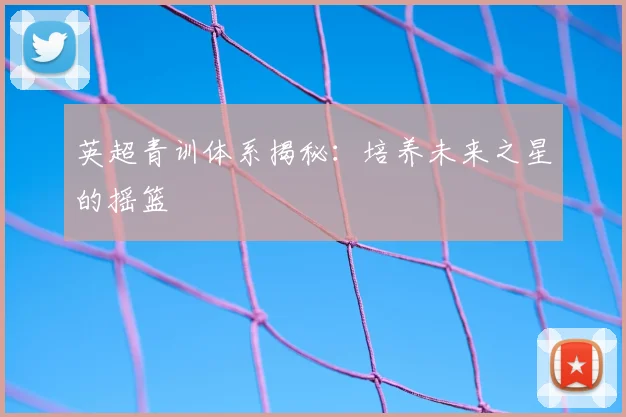 英超青训体系揭秘：培养未来之星的摇篮